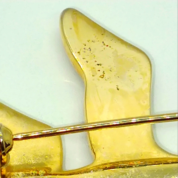 Vintage Duck Brooch with Abalone Shell - Picture 6 of 7